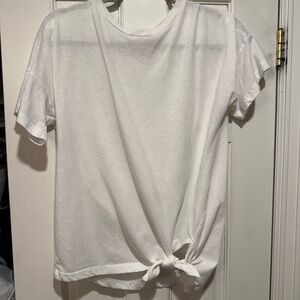 White Short Sleeve Women's Top